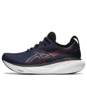 Gel-Nimbus 25 Wide 2E “Midnight Electric red”